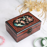 Chinese jewellery box Magpie plum flower nz