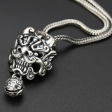 Chinese lion silver pendant nz