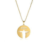 Christ The Redeemer Necklace Gold nz