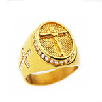 Christian Jesus ring 54 mm / Gold nz