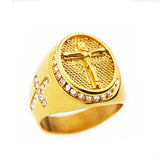 Christian Jesus ring 54 mm / Gold nz