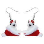 Christmas cat earrings nz