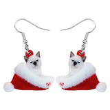 Christmas cat earrings nz