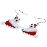 Christmas cat earrings nz