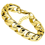 Chunky chain bracelet Gold / 21 cm nz