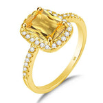 Citrine engagement golden ring nz
