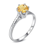 Citrine minimalist ring nz