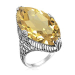 Citrine ring 925 silver nz