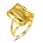 Citrine ring yellow gold nz