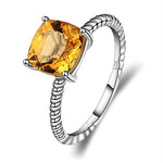 Citrine silver ring nz