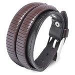 Classic Brown leather bracelet nz