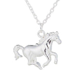 Classic horse necklace Silver nz