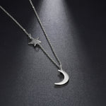 Classic Moon and star necklace nz