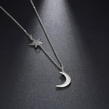 Classic Moon and star necklace nz