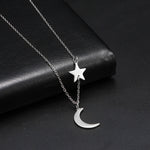 Classic Moon and star necklace nz