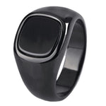 Classic Style Signet ring 7 (54.4 mm) / Black nz