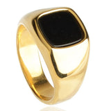 Classic Style Signet ring 7 (54.4 mm) / Gold nz