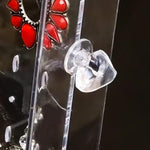 Clear Earring Box 5 drawers White nz