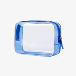 Clear toiletry bag for plane Blue nz