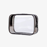 Clear toiletry bag for plane Grey nz