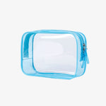 Clear toiletry bag for plane Sky blue nz