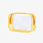 Clear toiletry bag for plane Yellow nz