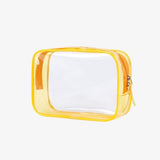 Clear toiletry bag for plane Yellow nz