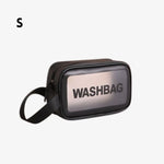 Clear toiletry bag S Black nz