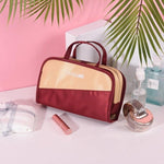 Clear travel makeup bag Red nz
