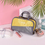 Clear travel makeup bag Yellow nz