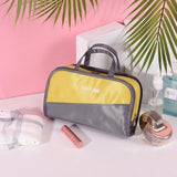 Clear travel makeup bag Yellow nz