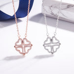 Clover Heart Necklace 45 cm / Rose gold nz