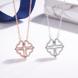 Clover Heart Necklace 45 cm / Rose gold nz