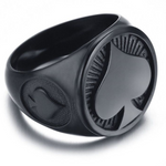 Club signet ring 7 (54.4 mm) / Black nz