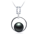 Colourful pearl necklace Black nz