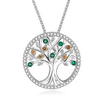 Colourful tree of life necklace nz