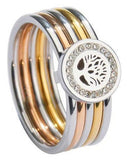 Colourful tree of life ring nz