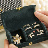 Compact Travel Jewellery Box Black nz