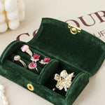 Compact Travel Jewellery Box Green nz