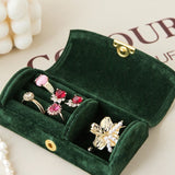 Compact Travel Jewellery Box Green nz