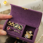 Compact Travel Jewellery Box Violet nz