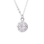 Compass necklace Silver nz