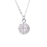 Compass necklace Silver nz
