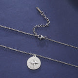 Compass necklace silver nz