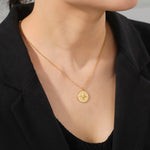 Compass necklace silver nz