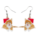 Cork cat earrings nz