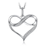 Couple heart infinity necklace nz