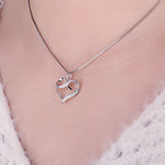 Couple heart infinity necklace nz