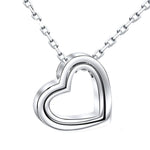 Couple heart necklace 925 silver nz