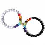 Couples 7 chakra bracelet 17 cm nz